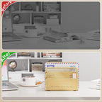 Marbrasse Mail Organizer for Desk, 3-Slot Mesh Metal Mail Holder countertop - Image 3