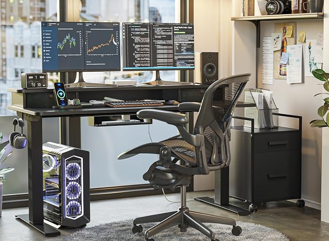 FEZIBO 55 x 24 Inch Height Adjustable Electric Standing Desk - Image 7