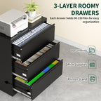 3 Drawer Lateral File Cabinet - Image 5