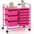 GOFLAME 9-Drawer Rolling Storage Cart, Mobile Utility Cart by GOFLAME