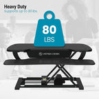 VERSADESK PowerPro™ 36 Inch Electric Standing Desk Converter, Height Adjustable - Image 7