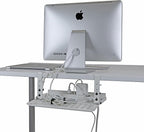 AEONS Universal Under Desk Cable Management Tray-Clamp Mount Hinged Swing - Image 8
