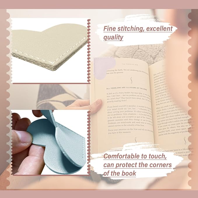 Leather Heart Bookmarks - Image 4