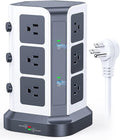 KOOSLA PD Power Strip Tower Surge Protector, USB C Desktop Charging Station by KOOSLA