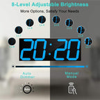 LED Large Digital Wall Clock, Oversize Wall Clock - Image 3