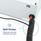 QCSIW 25ft - 1/2 inch Cord Protector, Split Sleeve Cable Management, Heavy Duty - Image 7