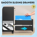 DEVAISE 2-Drawer Rounded Corner Metal File Cabinet - Image 7
