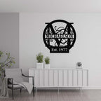Personalized Metal Monogram Sign EST. Wedding Gift. Family Name Sign. Outdoor - Image 2
