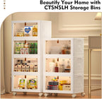 CTSNSLH 4 Tier Plastic Storage Bins and Boxes Organizer - Image 2