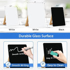 WALGLASS Desktop Black Glass Dry Erase Board 9.5"x 6.7" - Image 4