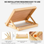 Tabletop Easel for Painting, 13.8"x11.4" Adjustable Portable Art Easel Includes - Image 6