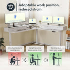 FLEXISPOT 71" Large L Shaped Standing Desk Electric Corner Table - Image 9