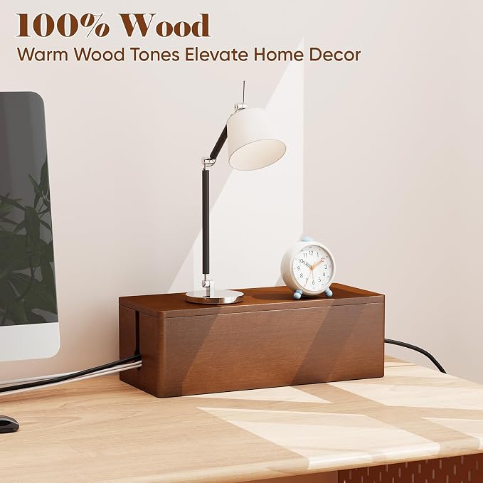 Delamu Wood Cable Management Box - Image 8