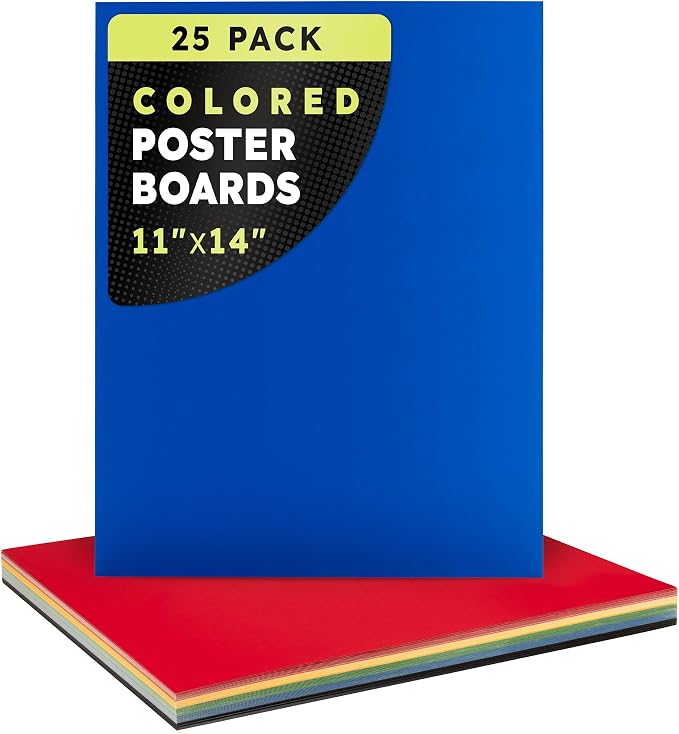 Hygloss Medium Colored Poster Board 11x14 by HyglossProductsInc