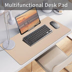 Leather Desk Pad, Mouse Pad, Non-Slip Desk Protector Mat, Leather Desk Blotter - Image 3