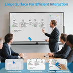 VOWNER Double-Sided Magnetic Whiteboard, Reversible Rolling White Board - Image 3