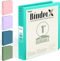 BinderX Extra Durable 3 Ring Binder, Round Rings 1 Inch Binder, Fits 175 Sheets by Sooez