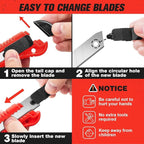 JOYUMY 20 Pack Utility Knife, Box Cutter Retractable, Box Knife - Image 5
