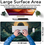Octopus Anime Desk Pad Ocean Large Mouse Pad Gaming, Extended Kanagawa Desk Mat - Image 6