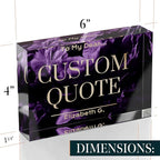 Custom Acrylic Sign Personalized, Custom Desk Name Plate, 18 Styles, - Image 7