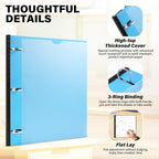MAKHISTORY 1 Inch Telescoping 3 Ring Binder-4PCS, Flexible Binder - Image 3