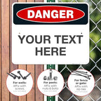Custom Danger Sign, OSHA Sign, 24x30 Inches, Rust Free .063 Aluminum, Fade - Image 4