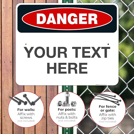 Custom Danger Sign, OSHA Sign, 24x30 Inches, Rust Free .063 Aluminum, Fade - Image 4