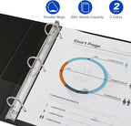 Comix Sturdy 3-Ring-Binder 1-inch D Ring Binders, 2.4mm-Thick, Hold 225 Sheets - Image 4
