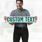 Custom Sign, Custom Street Sign, 11 Font Colors, 13 Font Styles, 4 Hole Options - Image 2