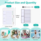 2Pcs Chore Chart for Kids to Do List Checklist Board Detachable Message Slider - Image 2