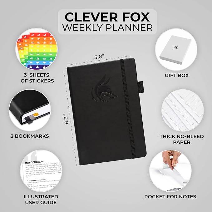 Clever Fox Planner – Undated Weekly & Monthly Planner - Image 2