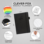 Clever Fox Planner – Undated Weekly & Monthly Planner - Image 2