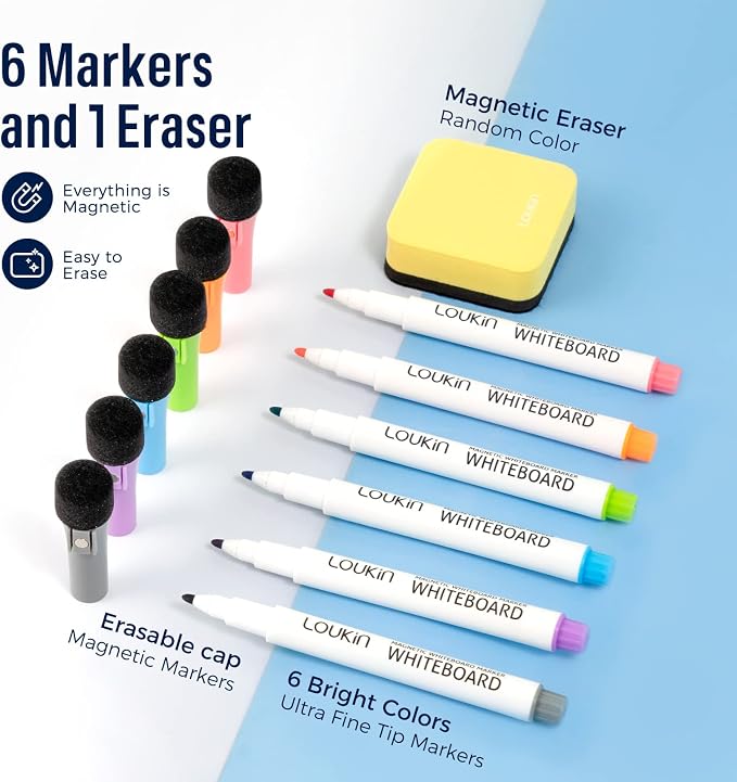 Loukin Dry Erase Calendar 4 Pack, Electrostatic Adsorption Whiteboard Planners - Image 7