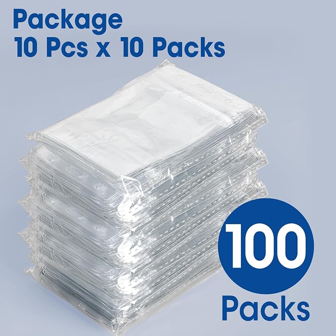 100 Pcs Vertical Badge Holders, Waterproof ID Badge Holder, Credit Cards - Image 6