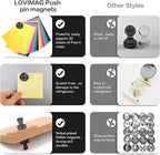 LOVIMAG Fridge Magnets 20Pcs Refrigerator Whiteboard Small Strong Magnet - Image 5