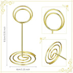 TecUnite 48 Pieces 3.35 Inch Table Number Holder Place Card Photo Holder - Image 2