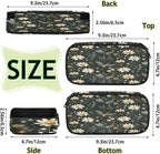 Pardick Pencil Case，Butterfly Daisy Big Capacity Pencil Pouch Coin Pouch - Image 4