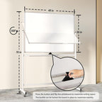 Neatsure Large Rolling Whiteboard on Wheels - Image 3