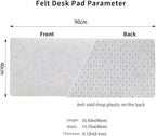 DAWNTREES Felt Desk Pad, Large Keyboard Mat, Wool Desk Mat, Extra Large Felt - Image 2