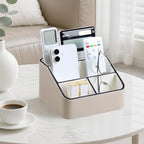 MEIBOOCH Remote Control Holder, PU Leather Small Desk Organizer - Image 2