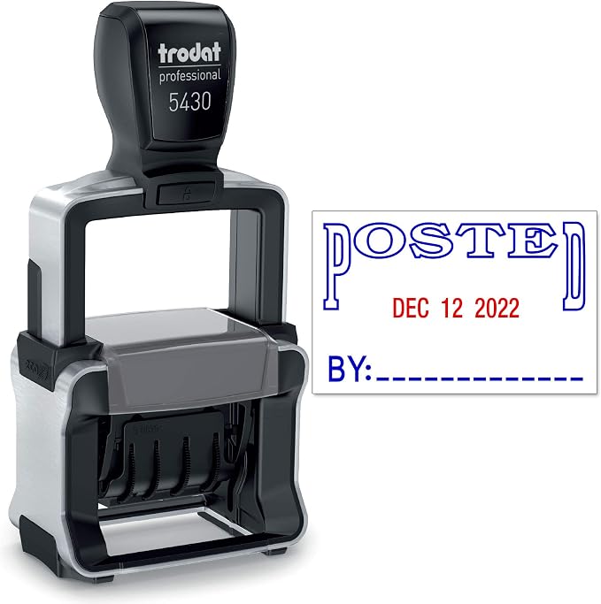 Trodat 5430 Professional Self-Inking Date Stamp by Maxmark