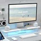 ROCDEER Bamboo Monitor Stand Riser by Rocdeer