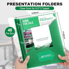 Teling 48 Pcs Clear Front Report Covers - Image 2