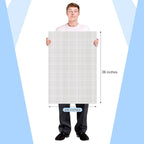 Fuyoooo 25 Sheet Graph Paper Pad 24" x 36" Large Graph 1" and 1/5" Ruled Grid - Image 2