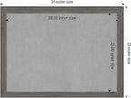 Amanti Art Grey Framed Magnetic Board 23x31 Medium Vision Board - Image 4