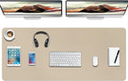Boutilon Leather Desk Pad Protector, Non-Slip Mouse Pad, Laptop Desk Pad by Boutilon