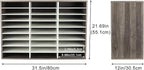 TQVAI Wood Literature Organizer, 27 Slots Hold 13500 Sheets A4 Papers, Wooden - Image 3