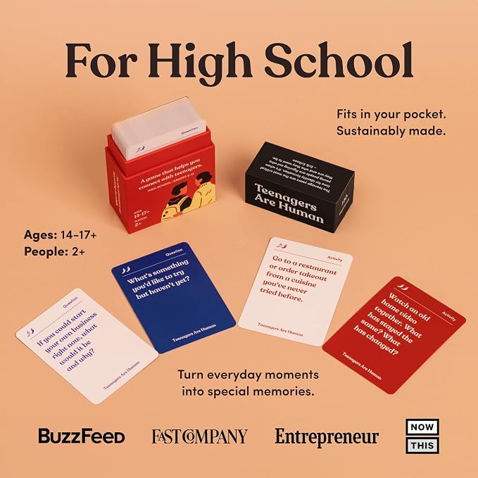 Teenagers are Human 140 Conversation Cards to Help You Get to Know Teenagers - Image 2
