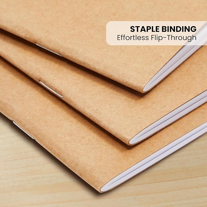 Lined Kraft Journals Bulk Set, 24 Pack 8.5x11 Inch, 48 Pages Each – A4 Writing - Image 5