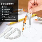60 Pieces Geometry Math Set Compass - Image 7